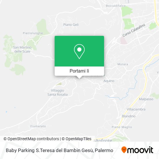 Mappa Baby Parking S.Teresa del Bambin Gesù