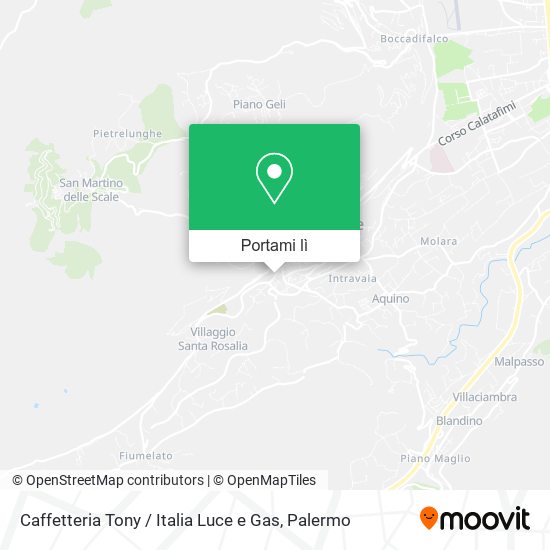 Mappa Caffetteria Tony / Italia Luce e Gas