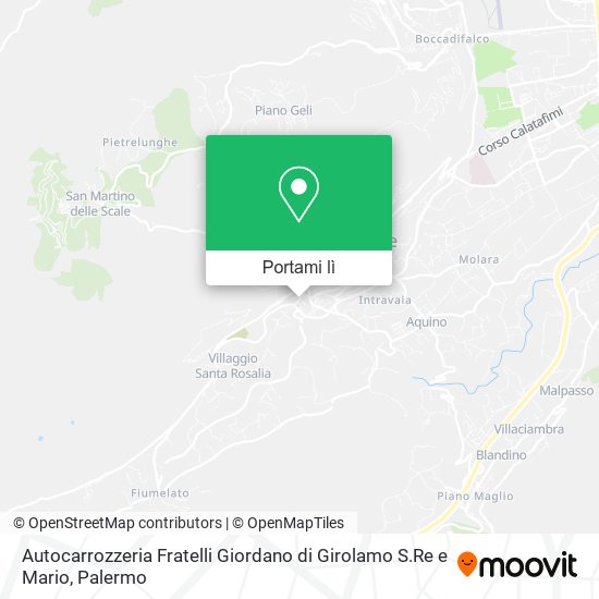 Mappa Autocarrozzeria Fratelli Giordano di Girolamo S.Re e Mario