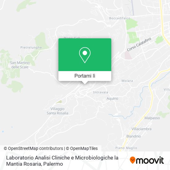 Mappa Laboratorio Analisi Cliniche e Microbiologiche la Mantia Rosaria