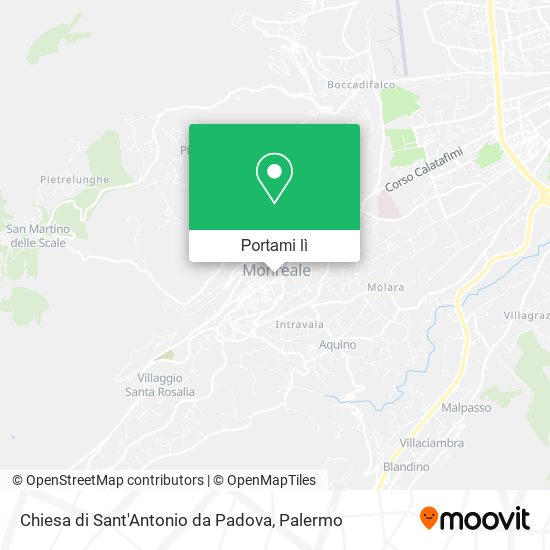 Mappa Chiesa di Sant'Antonio da Padova