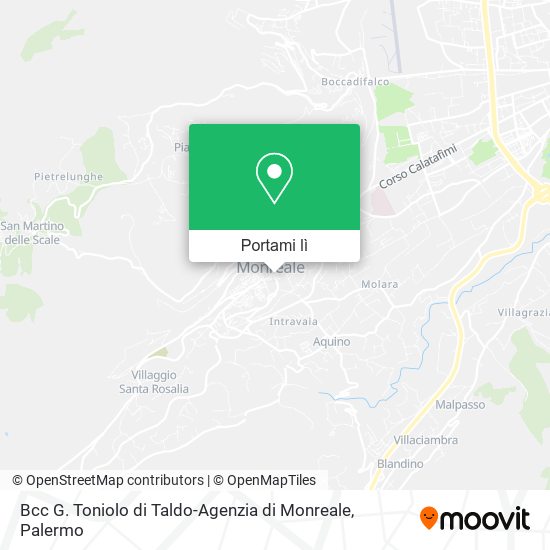 Mappa Bcc G. Toniolo di Taldo-Agenzia di Monreale