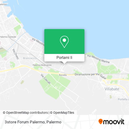 Mappa 3store Forum Palermo