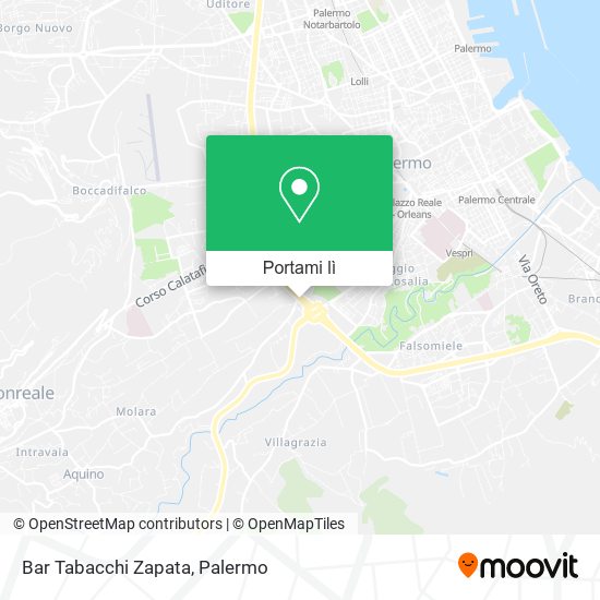 Mappa Bar Tabacchi Zapata