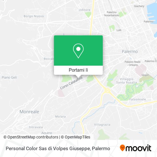 Mappa Personal Color Sas di Volpes Giuseppe