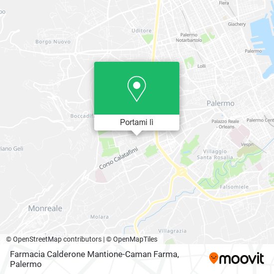 Mappa Farmacia Calderone Mantione-Caman Farma