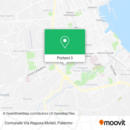 Mappa Comunale Via Ragusa Moleti