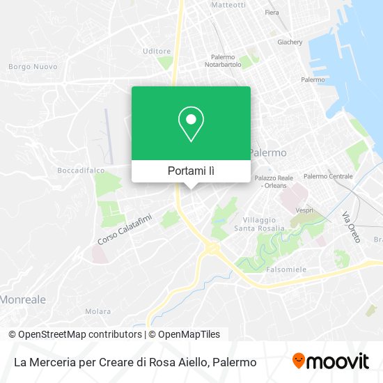 Mappa La Merceria per Creare di Rosa Aiello