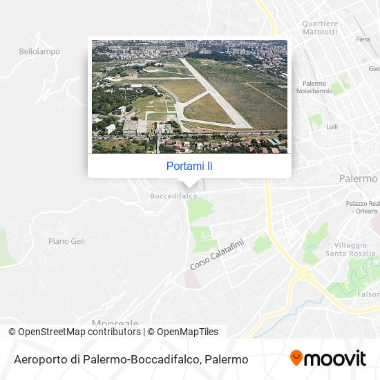 Mappa Aeroporto di Palermo-Boccadifalco