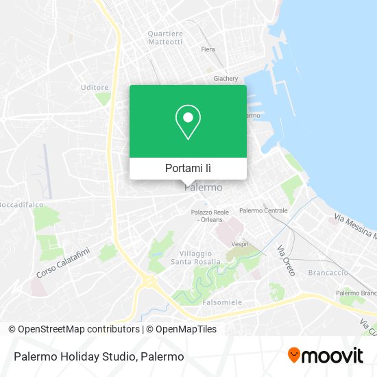 Mappa Palermo Holiday Studio