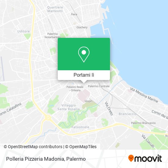 Mappa Polleria Pizzeria Madonia