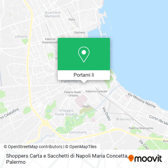 Mappa Shoppers Carta e Sacchetti di Napoli Maria Concetta