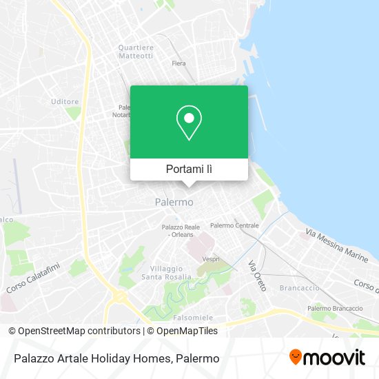 Mappa Palazzo Artale Holiday Homes