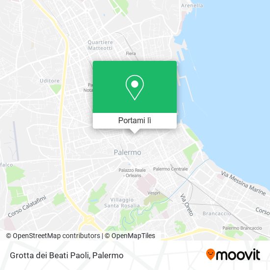 Mappa Grotta dei Beati Paoli