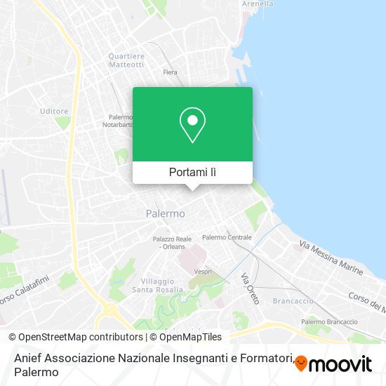 Mappa Anief Associazione Nazionale Insegnanti e Formatori