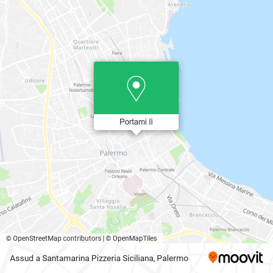 Mappa Assud a Santamarina Pizzeria Siciliana