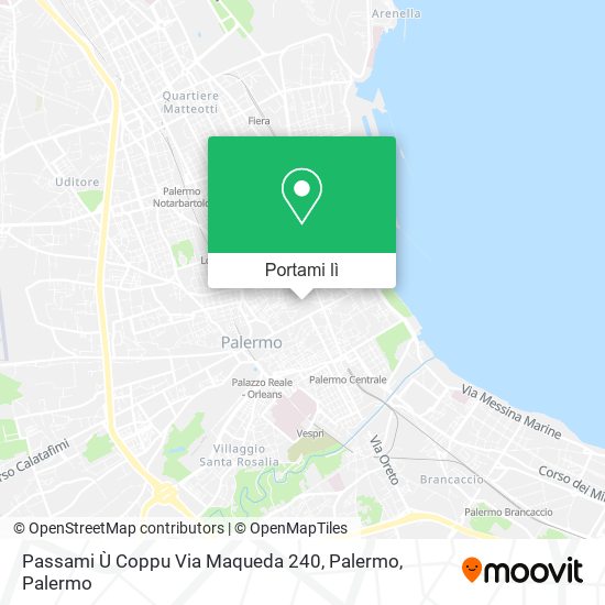 Mappa Passami Ù Coppu Via Maqueda 240, Palermo