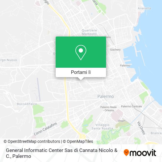 Mappa General Informatic Center Sas di Cannata Nicolo & C.