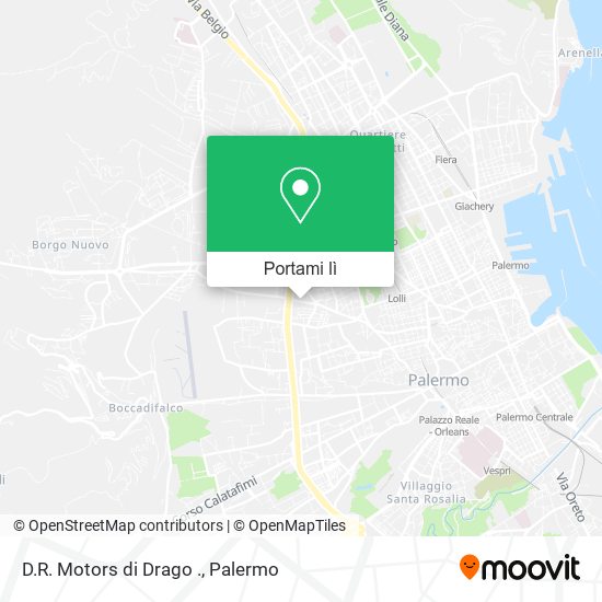 Mappa D.R. Motors di Drago .