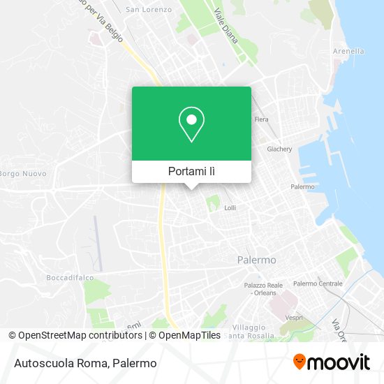 Mappa Autoscuola Roma