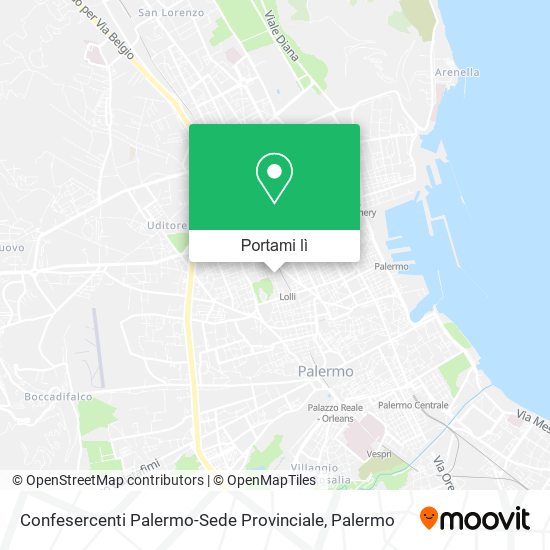 Mappa Confesercenti Palermo-Sede Provinciale