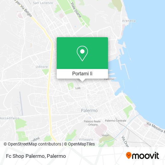 Mappa Fc Shop Palermo