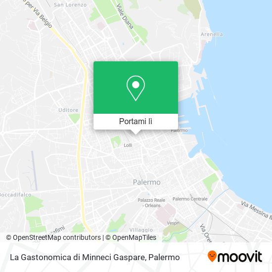 Mappa La Gastonomica di Minneci Gaspare