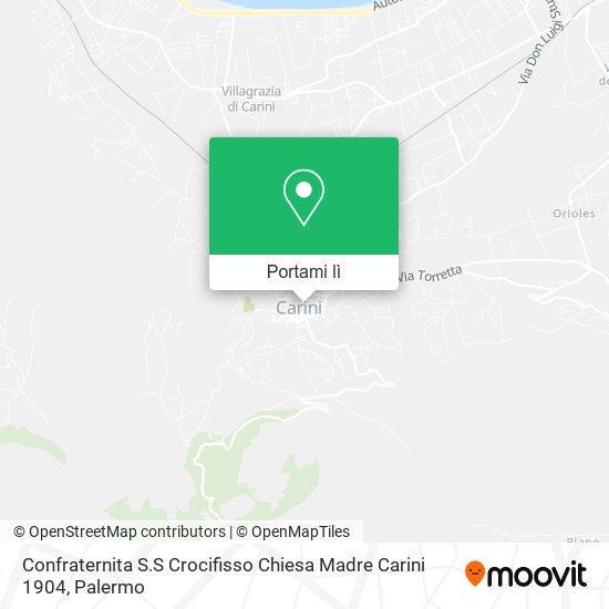 Mappa Confraternita S.S Crocifisso Chiesa Madre Carini 1904