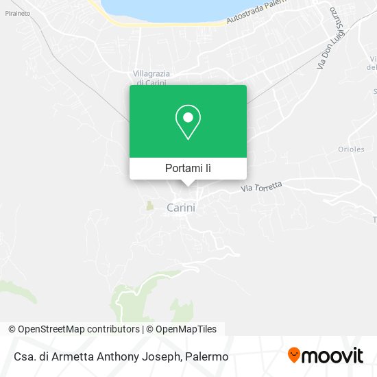 Mappa Csa. di Armetta Anthony Joseph