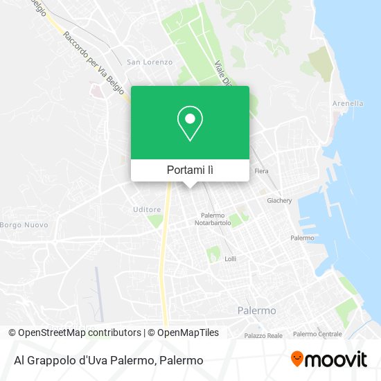 Mappa Al Grappolo d'Uva Palermo