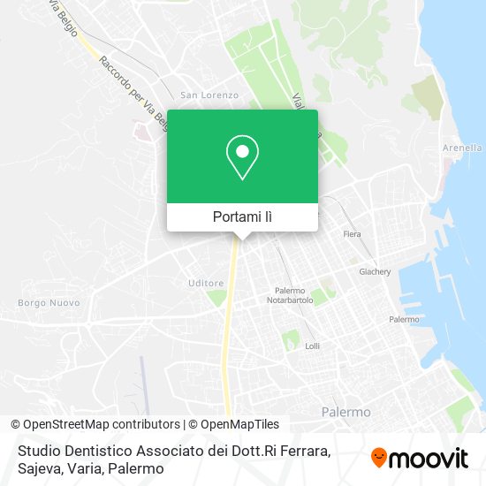 Mappa Studio Dentistico Associato dei Dott.Ri Ferrara, Sajeva, Varia