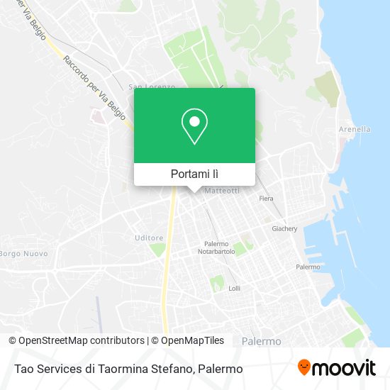 Mappa Tao Services di Taormina Stefano