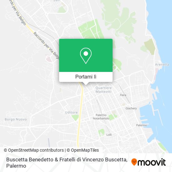 Mappa Buscetta Benedetto & Fratelli di Vincenzo Buscetta