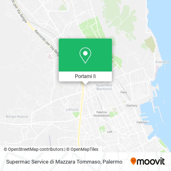 Mappa Supermac Service di Mazzara Tommaso