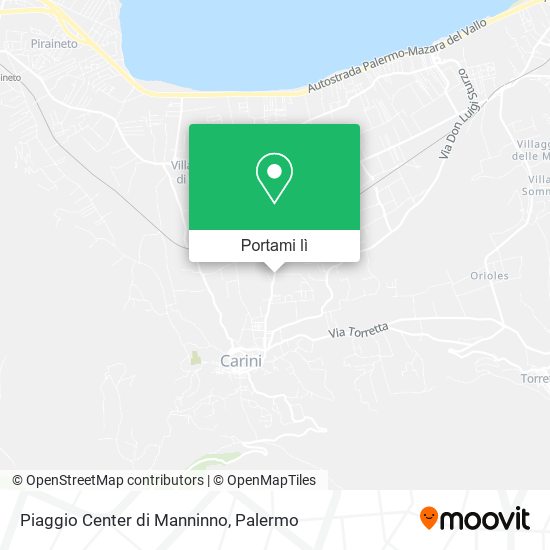 Mappa Piaggio Center di Manninno