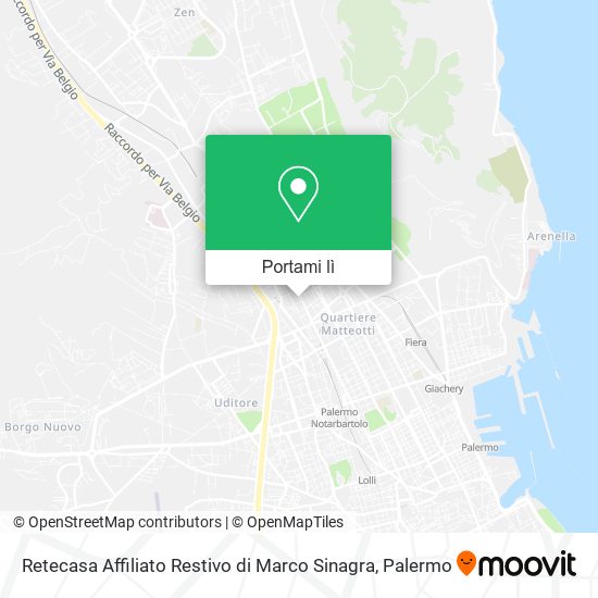 Mappa Retecasa Affiliato Restivo di Marco Sinagra