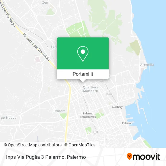 Mappa Inps Via Puglia 3 Palermo