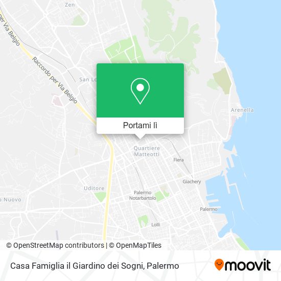 Mappa Casa Famiglia il Giardino dei Sogni