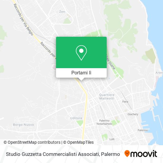 Mappa Studio Guzzetta Commercialisti Associati
