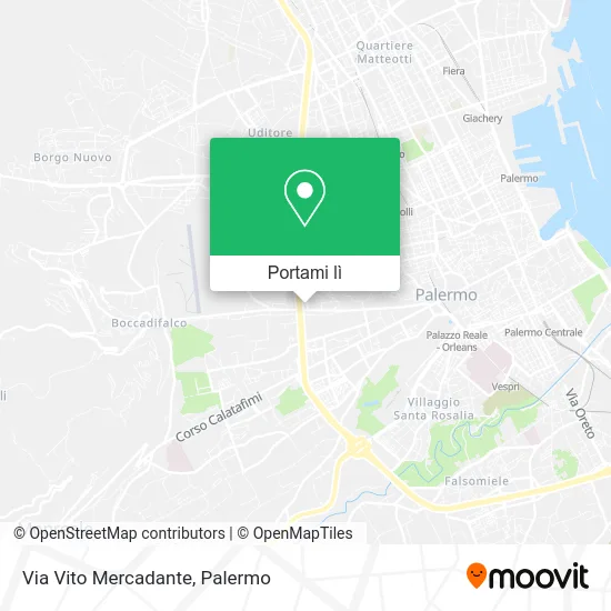 Mappa Via Vito Mercadante