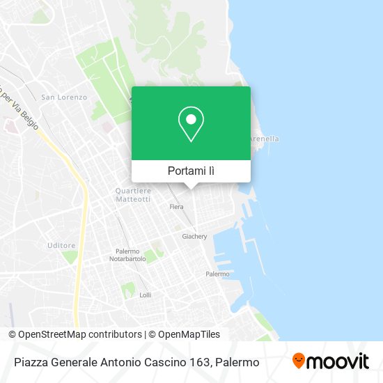 Mappa Piazza Generale Antonio Cascino  163