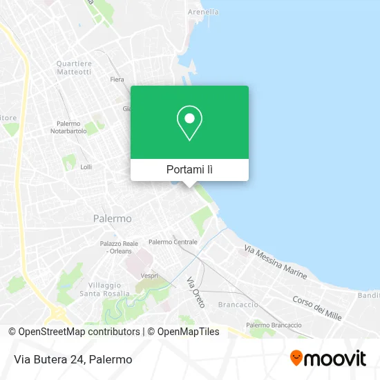 Mappa Via Butera  24