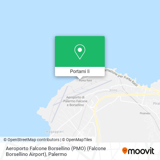 Mappa Aeroporto Falcone Borsellino (PMO) (Falcone Borsellino Airport)