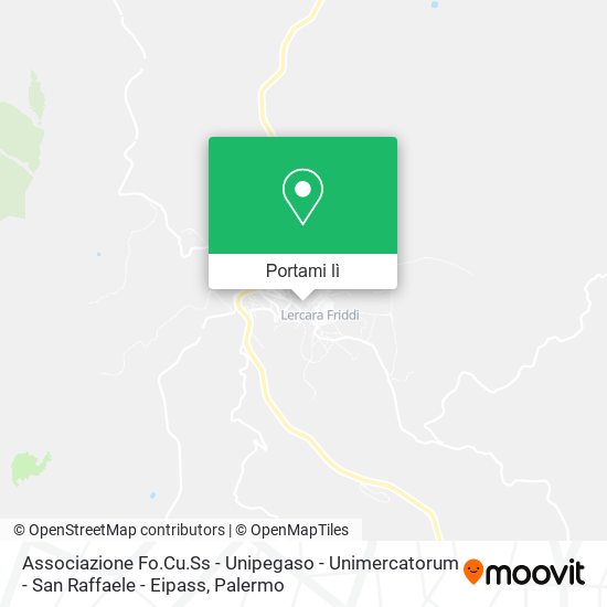 Mappa Associazione Fo.Cu.Ss - Unipegaso - Unimercatorum - San Raffaele - Eipass