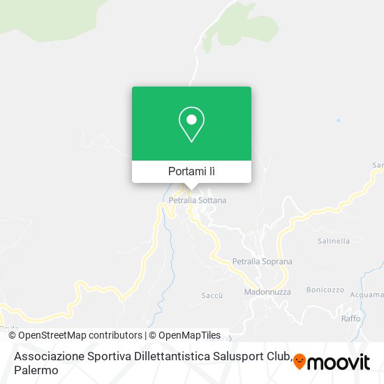 Mappa Associazione Sportiva Dillettantistica Salusport Club