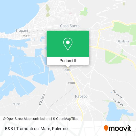 Mappa B&B I Tramonti sul Mare