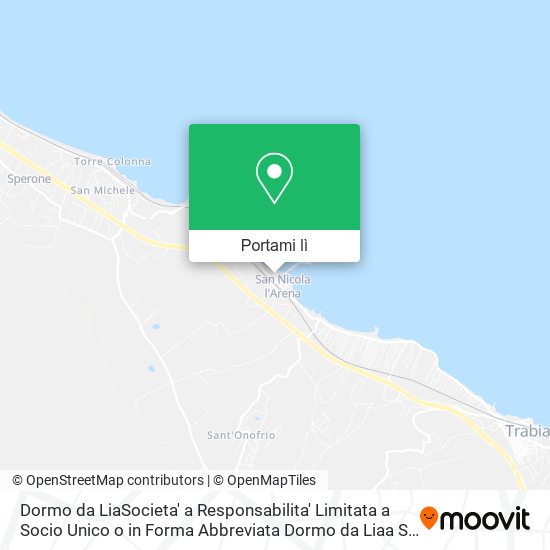 Mappa Dormo da LiaSocieta' a Responsabilita' Limitata a Socio Unico o in Forma Abbreviata Dormo da Liaa S