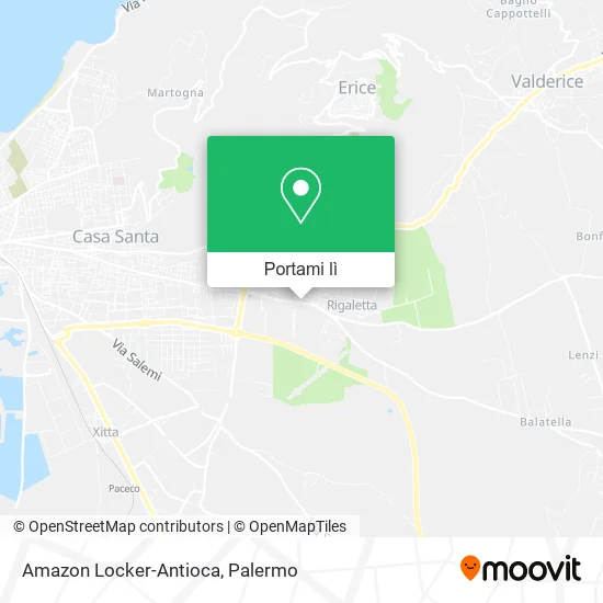 Mappa Amazon Locker-Antioca