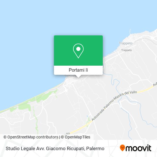 Mappa Studio Legale Avv. Giacomo Ricupati
