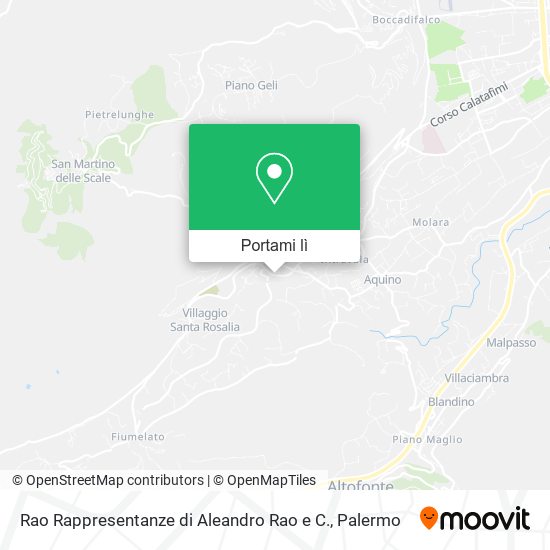 Mappa Rao Rappresentanze di Aleandro Rao e C.